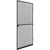 ECD Germany Mosquitera Enrollable para Puerta Ventana Color Marrón Resistente a la Intemperie 100x220 cm Tela de Fibra…